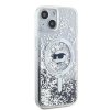 Karl Lagerfeld KLHMP15MLGCHSGH iPhone 15 Plus / 14 Plus 6.7 hardcase transparent Liquid Glitter Choupette Head Magsafe